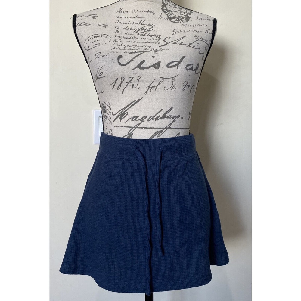 Halara Everyday Drawstring Waffle Knit Mini Chill Skirt Size Medium